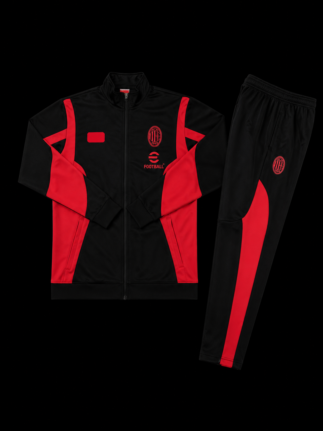 AC Milan Black/Red Tracksuit