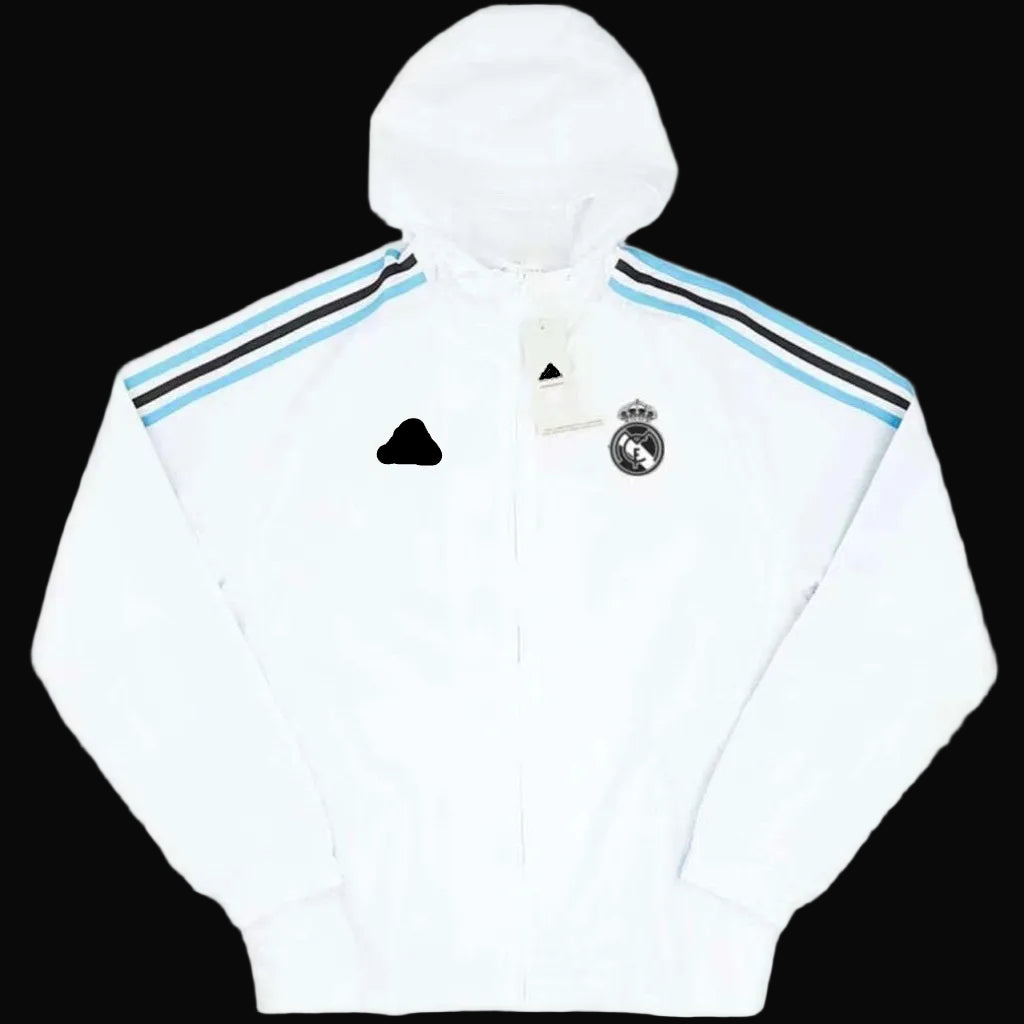 Real Madrid White Windbreaker