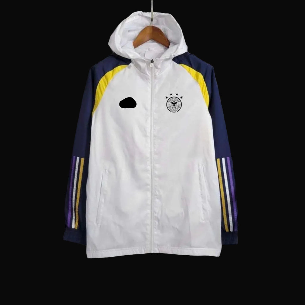 Germany White/Yellow Windbreaker