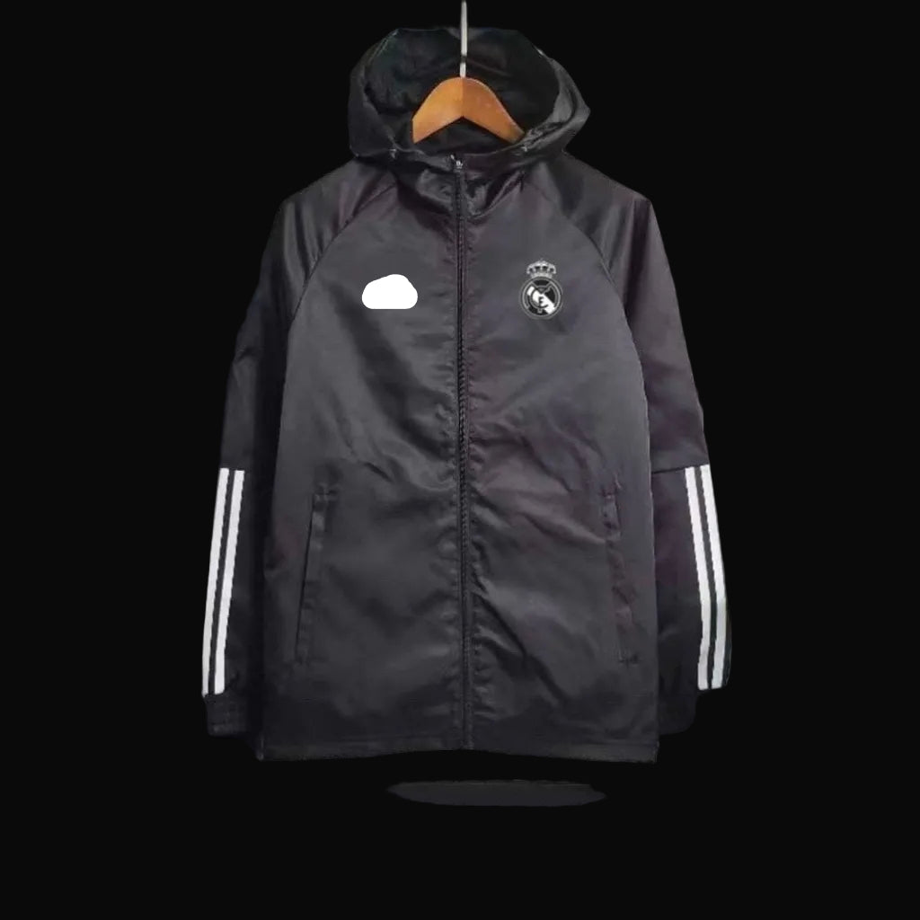 Real Madrid All Black Windbreaker